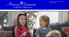 Desktop Screenshot of montessoriinternational.org